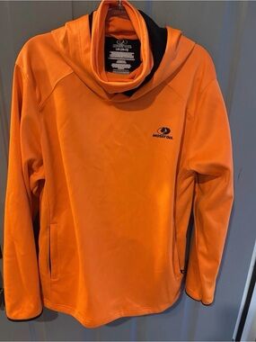 Mossy Oak Men's High-Visibility Orange Performance Hoodie